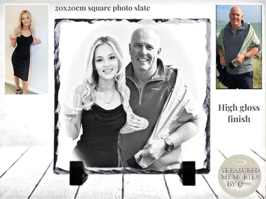 PHOTO SLATE, Custom Photo Edits 20x20cm