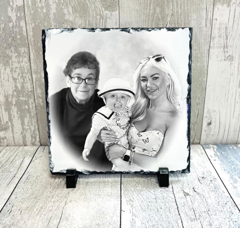 PHOTO SLATE, Custom Photo Edits 20x20cm